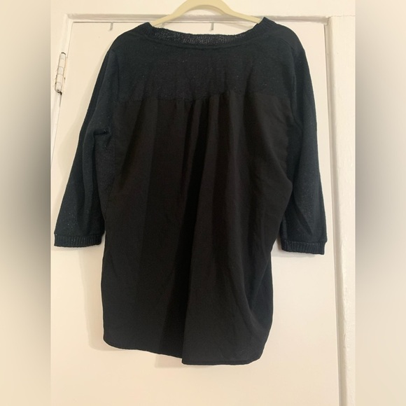 The Limited Black Flowy Blouse Size Medium - Picture 6 of 10